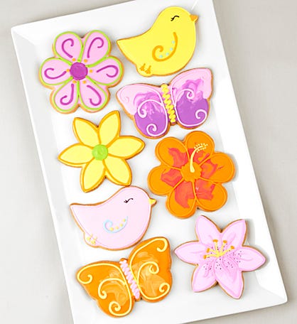 Fabulous Flowers Artisan Iced Cookies